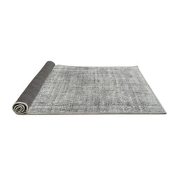 Sideview of Abstract Gray Modern Rug, abs827gry