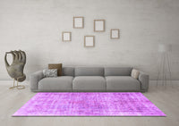 Machine Washable Abstract Purple Modern Rug, wshabs827pur