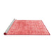 Modern Red Washable Rugs