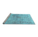 Sideview of Machine Washable Abstract Light Blue Modern Rug, wshabs827lblu