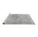 Sideview of Machine Washable Abstract Gray Modern Rug, wshabs827gry