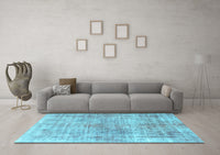 Machine Washable Abstract Light Blue Modern Rug, wshabs827lblu