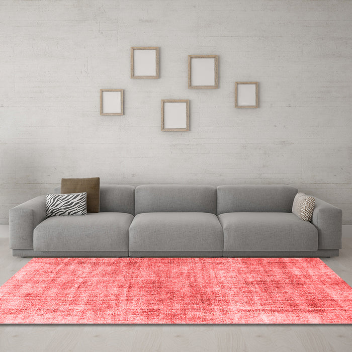 Modern Red Washable Rugs