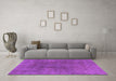 Machine Washable Abstract Purple Modern Area Rugs in a Living Room, wshabs828pur