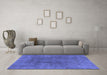 Machine Washable Abstract Blue Modern Rug in a Living Room, wshabs828blu