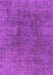 Machine Washable Abstract Purple Modern Area Rugs, wshabs828pur