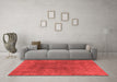 Modern Red Washable Rugs