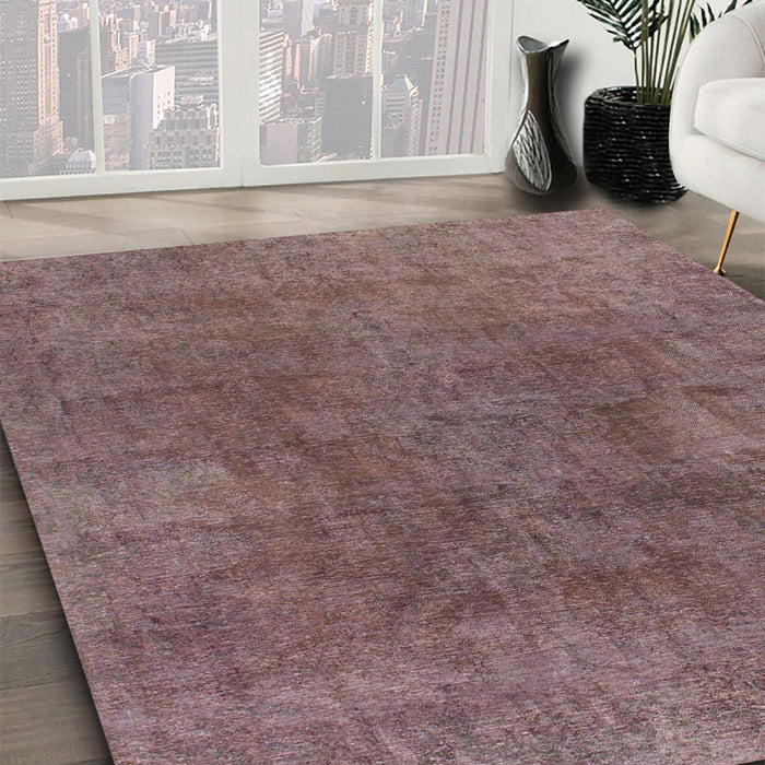 Abstract Pink Modern Rug in Family Room, abs828