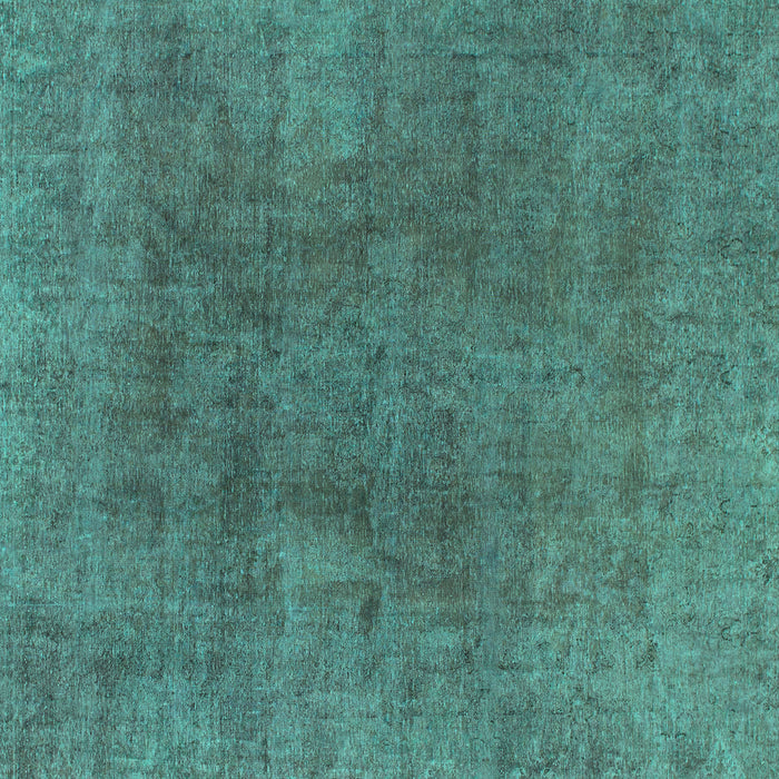 Square Machine Washable Abstract Turquoise Modern Area Rugs, wshabs828turq