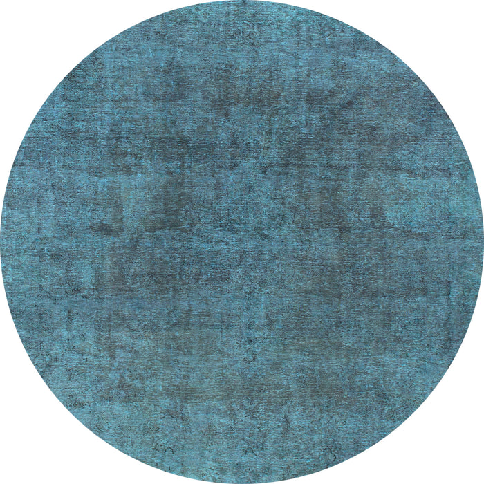 Round Machine Washable Abstract Light Blue Modern Rug, wshabs828lblu