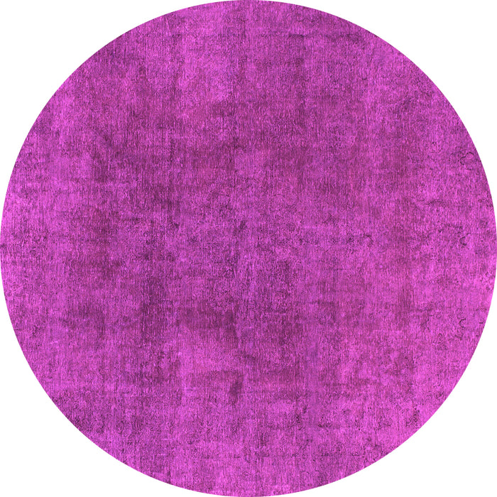 Round Abstract Pink Modern Rug, abs828pnk