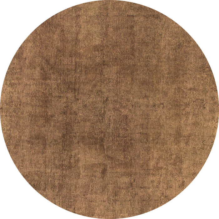 Round Machine Washable Abstract Brown Modern Rug, wshabs828brn