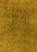 Abstract Yellow Modern Rug, abs828yw