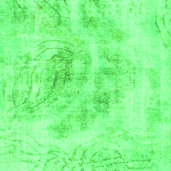 Abstract Green Modern Rug, abs829grn