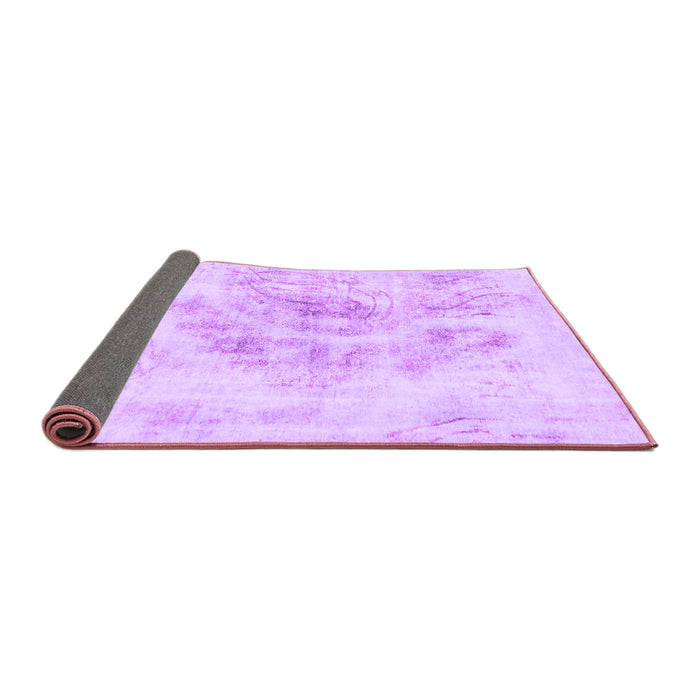 Sideview of Abstract Purple Modern Rug, abs829pur
