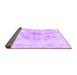 Sideview of Abstract Purple Modern Rug, abs829pur