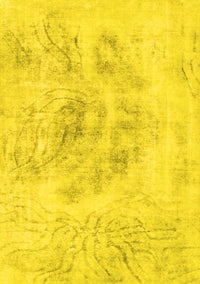 Abstract Yellow Modern Rug, abs829yw