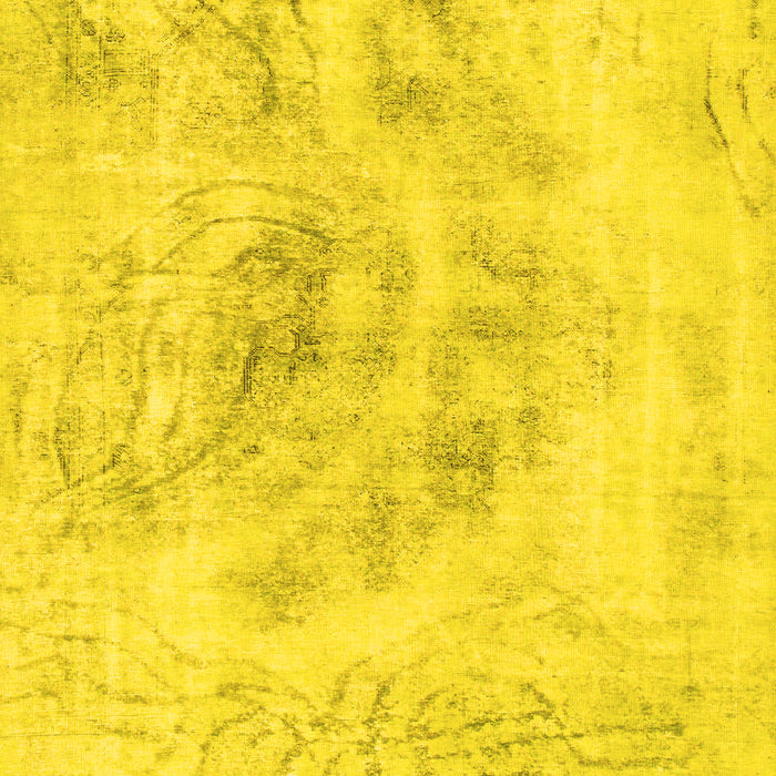 Abstract Yellow Modern Rug, abs829yw