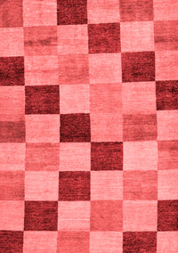 Checkered Red Modern Rug, abs82red