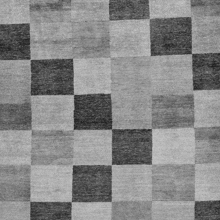 Checkered Gray Modern Rug, abs82gry