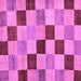 Square Checkered Purple Modern Rug, abs82pur