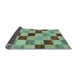 Sideview of Checkered Light Blue Modern Rug, abs82lblu