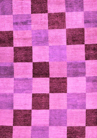 Checkered Purple Modern Rug, abs82pur