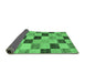 Sideview of Checkered Emerald Green Modern Rug, abs82emgrn