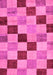 Checkered Pink Modern Rug, abs82pnk