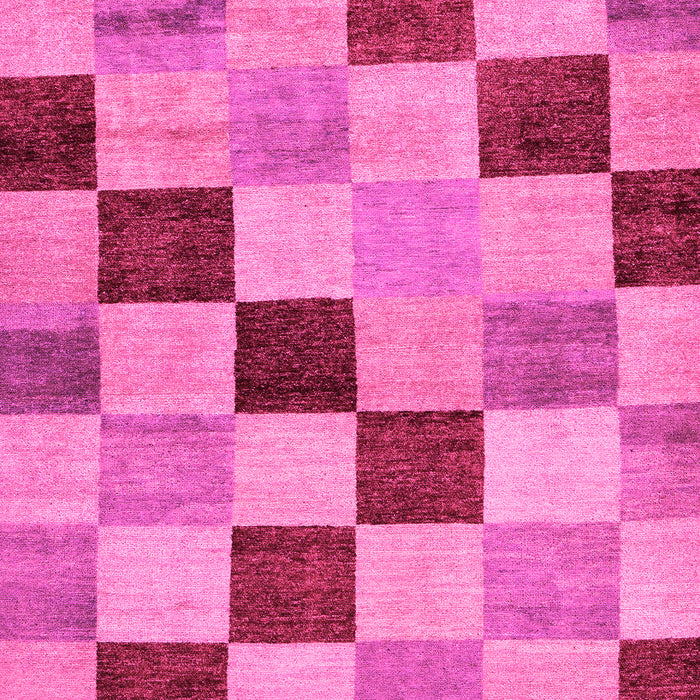 Checkered Pink Modern Rug, abs82pnk