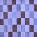 Square Checkered Blue Modern Rug, abs82blu