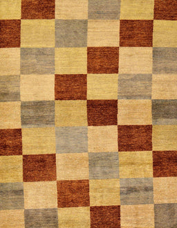 Abstract Red Checkered Rug, abs82