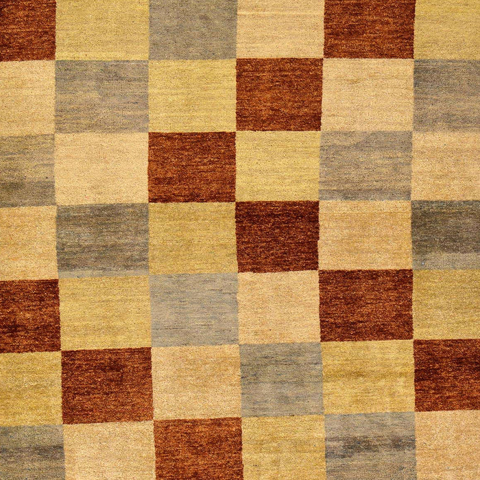 Machine Washable Abstract Red Rug, wshabs82