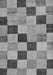 Machine Washable Checkered Gray Modern Rug, wshabs82gry