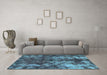 Machine Washable Abstract Light Blue Modern Rug in a Living Room, wshabs830lblu