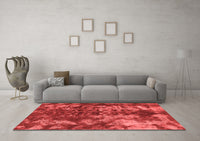 Machine Washable Abstract Red Modern Rug, wshabs830red