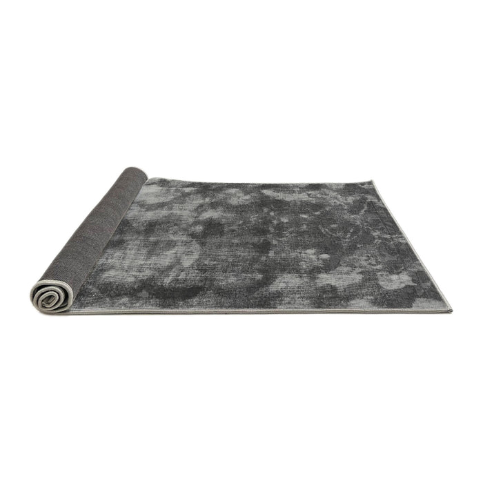 Sideview of Abstract Gray Modern Rug, abs830gry