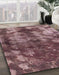 Abstract Maroon Purple Modern Rug in Family Room, abs830