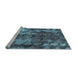 Sideview of Machine Washable Abstract Light Blue Modern Rug, wshabs830lblu