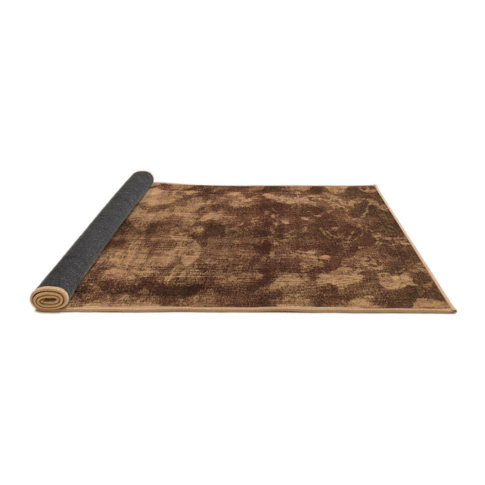 Sideview of Abstract Brown Modern Rug, abs830brn