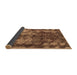 Sideview of Abstract Brown Modern Rug, abs830brn