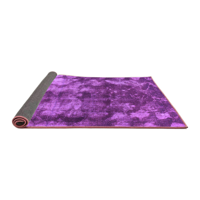 Sideview of Abstract Purple Modern Rug, abs830pur