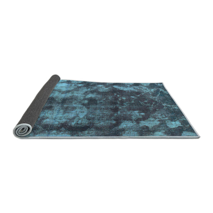 Sideview of Abstract Light Blue Modern Rug, abs830lblu