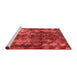 Modern Red Washable Rugs