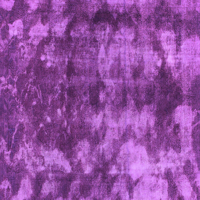 Square Machine Washable Abstract Purple Modern Area Rugs, wshabs830pur