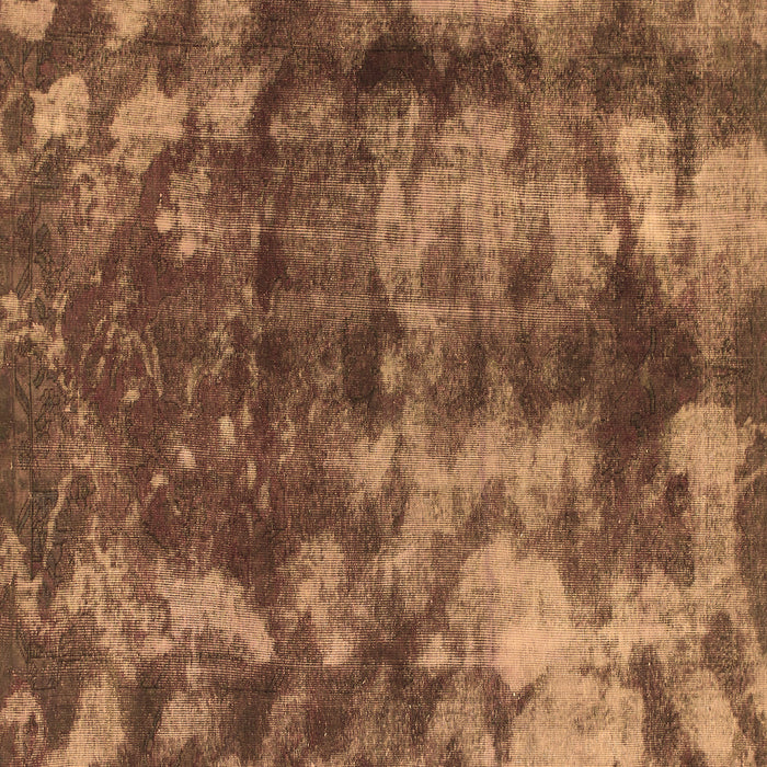 Square Machine Washable Abstract Brown Modern Rug, wshabs830brn