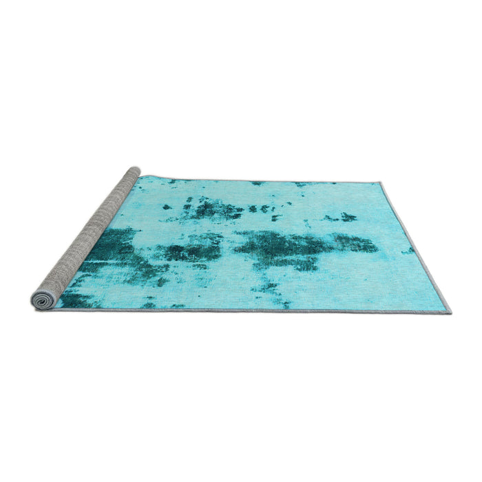 Sideview of Machine Washable Abstract Light Blue Modern Rug, wshabs831lblu