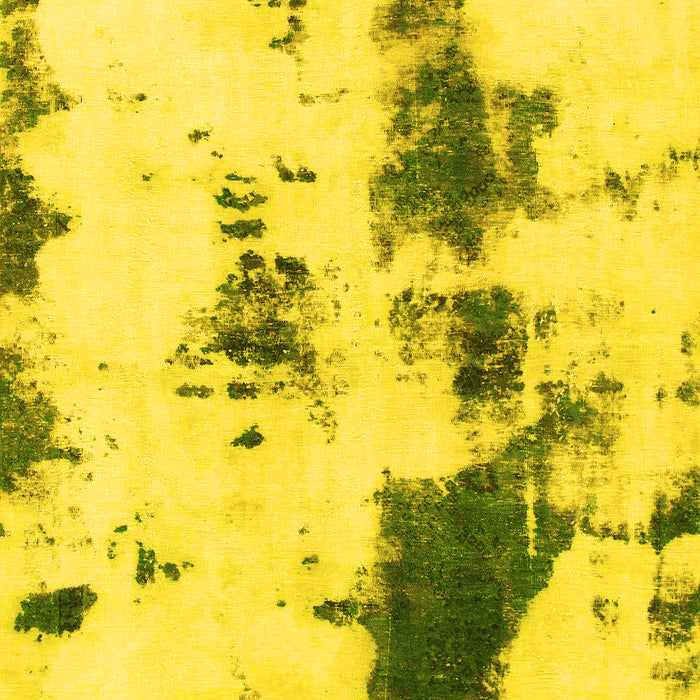 Machine Washable Abstract Yellow Modern Rug, wshabs831yw