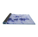 Sideview of Abstract Blue Modern Rug, abs831blu