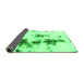 Sideview of Abstract Green Modern Rug, abs831grn